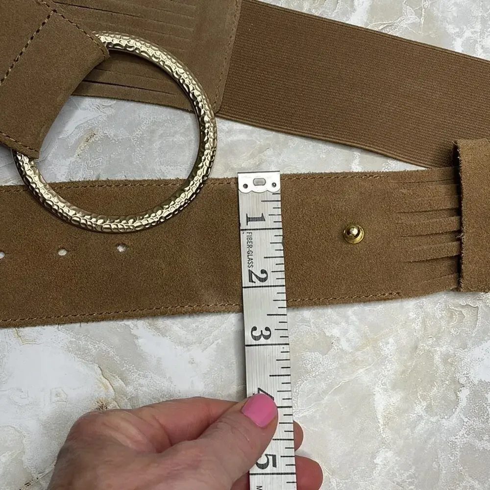 Chico’s wide bohemian suede leather belt